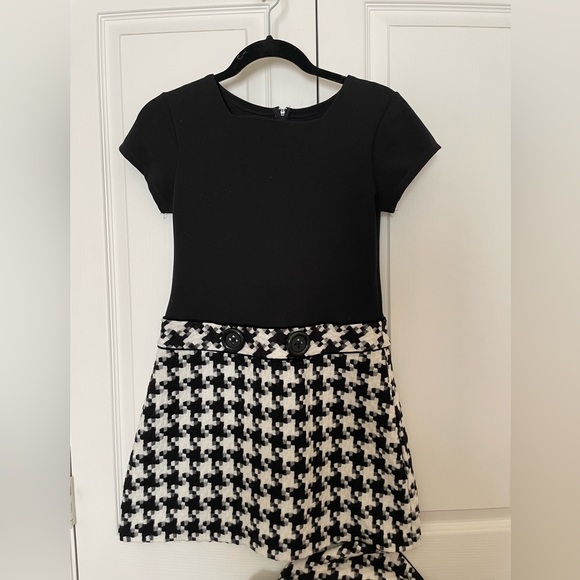 Iris and Ivy Girls Dress and Coat Set in Black and White Size 14 - Picture 2 of 5